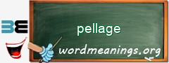 WordMeaning blackboard for pellage